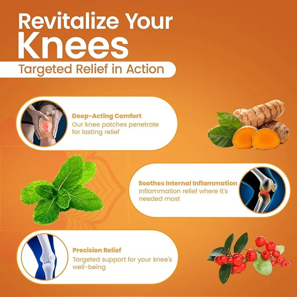 Turmeric Knee Pain Relief Patch – Herbal Comfort for Joint & Muscle Pain